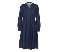 Midikleid CULTURE "Casual CUALLURA", Damen, Gr. XL, N-Gr, blau (rinse wash), Obermaterial: 90% Baumwolle CO. 10% Lyocell CLY., Kleider Midikleid (82757605-XL) rinse wash