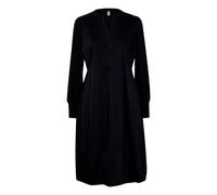 Midikleid CULTURE "Kleid CUantoinett", Damen, Gr. XS, N-Gr, schwarz, Obermaterial: 65% Baumwolle CO. 33% Polyester PES. 2% Elasthan EL., Kleider Midikleid (42504538-XS) schwarz
