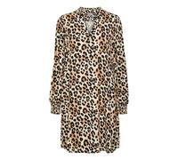 Midikleid CULTURE "Kleid CUatlas", Damen, Gr. XL, N-Gr, beige (leopard), Obermaterial: 100% Viskose LENZING ECOVERO CV LenzEcov., Kleider Midikleid (70374410-XL) leopard