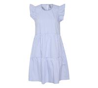 Midikleid CULTURE "Kleid CUbjørg", Damen, Gr. L, N-Gr, blau (ultramarine), Obermaterial: 70% Baumwolle CO. 27% Nylon NY. 3% Elasthan EL., Kleider Midikleid (28170964-L) ultramarine