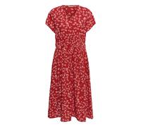 Midikleid CULTURE "Kleid CUpuglia", Damen, Gr. XL, N-Gr, rot (rot flower), Obermaterial: 80% Viskose CV. 20% Nylon NY., Kleider Midikleid (78180649-XL) rot flower
