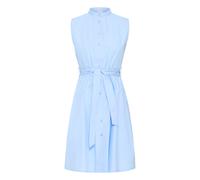 Midikleid ICHI "Casual IHFANTY", Damen, Gr. 42, N-Gr, blau (placid blau), Obermaterial: 100% Baumwolle CO., Kleider Midikleid (97372452-42) placid blau
