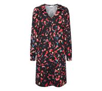 Midikleid ICHI "Damen Kleid IHKATE", Damen, Gr. M, N-Gr, rot (poppy rot print mix 1), Obermaterial: 74% Polyester PES. 22% Viskose CV. 4% Elasthan EL., Kleider Midikleid (93630861-M) poppy rot print m