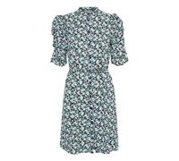 Midikleid ICHI "Kleid IXNINA", Damen, Gr. 40, N-Gr, blau (total eclipse with blau flowers), Obermaterial: 100% Polyester PES., Kleider Midikleid (57848338-40) total eclipse with blau flowers