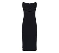 Midikleid KAFFE CURVE "Damen Kleid KCdiddie", Damen, Gr. S, N-Gr, schwarz (schwarz deep), Obermaterial: 95% Baumwolle CO. 5% Elasthan EL., Kleider Midikleid (15804168-S) schwarz deep