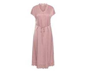 Midikleid KAFFE CURVE "Kleid KCjamie", Damen, Gr. 46, N-Gr, rosa (zephyr cc), Obermaterial: 100% Polyester PES., Kleider Midikleid (62417231-46) zephyr cc