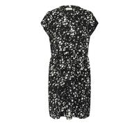 Midikleid KAFFE "Damen Kleid KAbeathe", Damen, Gr. 46, N-Gr, schwarz (schwarz, chalk graphic), Obermaterial: 100% Viskose LENZING ECOVERO CV LenzEcov., Kleider Midikleid (97076652-46) schwarz, chalk g