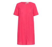 Midikleid KAFFE "Damen Kleid KAbellis", Damen, Gr. 34, N-Gr, rot (raspberry), Obermaterial: 85% Baumwolle CO. 15% Leinen LI., Kleider Midikleid (50164865-34) raspberry