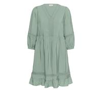 Midikleid KAFFE "Damen Kleid KAcarrie", Damen, Gr. 38, N-Gr, grün (jadeite), Obermaterial: 88% Viskose CV. 12% Polyamid PA., Kleider Midikleid (15113915-38) jadeite