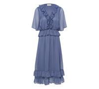 Midikleid KAFFE "Damen Kleid KAdemi", Damen, Gr. 36, N-Gr, blau (crown blau), Obermaterial: 100% Polyester PES., Kleider Midikleid (34927747-36) crown blau