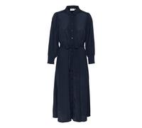 Midikleid KAFFE "Damen Kleid KAemine", Damen, Gr. 40, N-Gr, blau (midnight marine), Obermaterial: 50% Viskose CV. 50% Viskose LENZING ECOVERO CV LenzEcov., Kleider Midikleid (13928733-40) midnight mar
