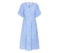 Midikleid KAFFE "Damen Kleid KAhannah", Damen, Gr. 34, N-Gr, blau (vista blau with nantucket aop), Obermaterial: 87% Viskose LENZING ECOVERO CV LenzEcov. 13% Nylon NY., Kleider Midikleid (92486963-34)