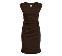 Midikleid KAFFE "Damen Kleid KAindia", Damen, Gr. L, N-Gr, braun (coffee bean), Obermaterial: 76% Polyester Pol. recyc.. 20% Viskose CV. 4% Elasthan EL., Kleider Midikleid (69171918-L) coffee bean