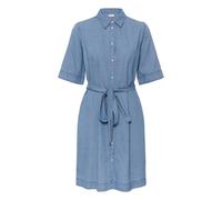 Midikleid KAFFE "Damen Kleid KAjade", Damen, Gr. 34, N-Gr, blau (medium blau chambray), Obermaterial: 100% Baumwolle CO., Kleider Midikleid (35798507-34) medium blau chambray