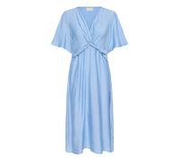 Midikleid KAFFE "Damen Kleid KAjasmin", Damen, Gr. 42, N-Gr, blau (placid blau cc), Obermaterial: 83% Viskose CV. 17% Polyamid PA., Kleider Midikleid (33681259-42) placid blau cc