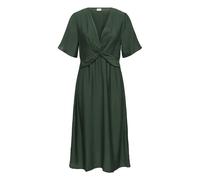 Midikleid KAFFE "Damen Kleid KAjasmin", Damen, Gr. 42, N-Gr, grün (magical forest cc), Obermaterial: 83% Viskose CV. 17% Polyamid PA., Kleider Midikleid (66022351-42) magical forest cc