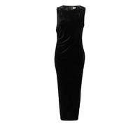 Midikleid KAFFE "Damen Kleid KAkelly", Damen, Gr. XS, N-Gr, schwarz (schwarz deep), Obermaterial: 90% Polyester PES. 10% Elasthan EL., Kleider Midikleid (98270945-XS) schwarz deep