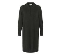 Midikleid KAFFE "Damen Kleid KAlizza", Damen, Gr. L, N-Gr, grau (dunkelgrau melange), Obermaterial: 80% Viskose CV. 20% Nylon NY., Kleider Midikleid (15996117-L) dunkelgrau melange
