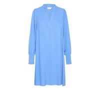 Midikleid KAFFE "Damen Kleid KAmathilde", Damen, Gr. 42, N-Gr, blau (ebb and flow), Obermaterial: 100% Viskose LENZING ECOVERO CV LenzEcov., Kleider Midikleid (48597139-42) ebb and flow