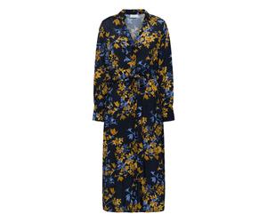 Midikleid KAFFE "Damen Kleid KAmilana", Damen, Gr. 36, N-Gr, schwarz (schwarz deep), Obermaterial: 50% Viskose CV. 50% Viskose LENZING ECOVERO CV LenzEcov., Kleider Midikleid (69222065-36) schwarz dee