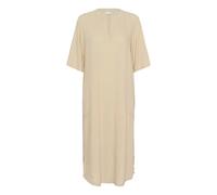 Midikleid KAFFE "Damen Kleid KAmilia", Damen, Gr. 34, N-Gr, beige (feather gray), Obermaterial: 70% Viskose CV. 30% Leinen LI., Kleider Midikleid (11781702-34) feather gray