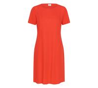 Midikleid KAFFE "Damen Kleid KAmilia", Damen, Gr. 34, N-Gr, rot (poppy rot), Obermaterial: 70% Viskose CV. 30% Leinen LI., Kleider Midikleid (39938010-34) poppy rot