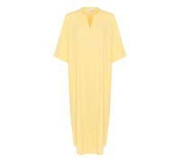 Midikleid KAFFE "Damen Kleid KAmilia", Damen, Gr. 36, N-Gr, gelb (straw), Obermaterial: 70% Viskose CV. 30% Leinen LI., Kleider Midikleid (27403655-36) straw