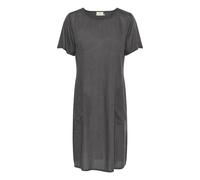Midikleid KAFFE "Damen Kleid KAmilia", Damen, Gr. 36, N-Gr, schwarz (schwarz oyster), Obermaterial: 70% Viskose CV. 30% Leinen LI., Kleider Midikleid (98307755-36) schwarz oyster