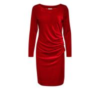 Midikleid KAFFE "Damen Kleid Kelly", Damen, Gr. XL, N-Gr, rot (haute rot), Obermaterial: 90% Polyester PES. 10% Elasthan EL., Kleider Midikleid (91708368-XL) haute rot