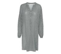 Midikleid KAFFE "Kleid KAamber", Damen, Gr. 36, N-Gr, grau (grau_celestialblau wavy print), Obermaterial: 100% Viskose LENZING ECOVERO CV LenzEcov., Kleider Midikleid (59767353-36) grau_celestialblau