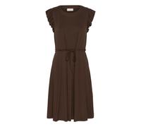 Midikleid KAFFE "Kleid KAbella", Damen, Gr. L, N-Gr, braun (chocolate braun), Obermaterial: 95% Viskose CV. 5% Elasthan EL., Kleider Midikleid (96270015-L) chocolate braun
