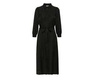 Midikleid KAFFE "Kleid KAellen", Damen, Gr. 38, N-Gr, schwarz (schwarz deep cc), Obermaterial: 100% Polyester PES., Kleider Midikleid (93926243-38) schwarz deep cc