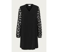 Midikleid KAFFE "Kleid KAmille", Damen, Gr. 34, N-Gr, schwarz (schwarz deep), Obermaterial: 100% Polyester PES., Kleider Midikleid (43167259-34) schwarz deep