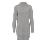 Midikleid KAFFE "Kleid KAmyra", Damen, Gr. M, N-Gr, grau (light grau melange), Obermaterial: 54% Polyester Pol. recyc.. 36% Polyacryl PAN. 8% Wolle mw. 2% Elasthan EL., Kleider Midikleid (86100418-M)