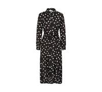 Midikleid KAFFE "Kleid KAoline", Damen, Gr. 42, N-Gr, schwarz (schwarz with chalk dot), Obermaterial: 50% Viskose CV. 50% Viskose LENZING ECOVERO CV LenzEcov., Kleider Midikleid (24750013-42) schwarz