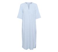 Midikleid KAFFE "Kleid KAsara", Damen, Gr. 34, N-Gr, blau (blau, weiß stripe), Obermaterial: 100% Baumwolle CO., Kleider Midikleid (23968910-34) blau, weiß stripe