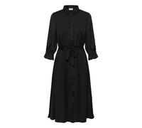 Midikleid KAFFE "Kleid KAsienna", Damen, Gr. 34, N-Gr, schwarz (schwarz deep), Obermaterial: 100% Polyester PES., Kleider Midikleid (59415146-34) schwarz deep