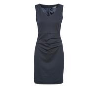 Midikleid KAFFE "Kleid Sara", Damen, Gr. XS, N-Gr, blau (midnight marine), Obermaterial: 80% Polyester PES. 17% Viskose CV. 3% Elasthan EL., Kleider Midikleid (52090346-XS) midnight marine