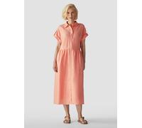 Midikleid LECOMTE "Kleid", Damen, Gr. 46, Normalgrößen, orange, 52%Leinen, 34%Lyocell, 14%Polyester, unifarben, gerade, Kleider Midikleid (11927807-46) orange