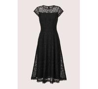 Midikleid MADELEINE "Spitzenkleid Romantisches Festtagskleid mit Spitzenborte", Damen, Gr. 38, N-Gr, schwarz, Obermaterial: 100% Polyester PES., Modern, normal, Kleider Midikleid (10813107-38) schwarz