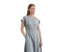 Midikleid MARC O'POLO "aus LENZING™ ECOVERO™", Damen, Gr. 34, Normalgrößen, grau (light blau), Obermaterial: 83% Viskose, 17% Polyamid, unifarben, wadenlang, Kleider Midikleid (98682849-34) light blau