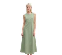 Midikleid MARC O'POLO "aus Organic-Cotton-Lyocell-Leinen-Mix", Damen, Gr. 40, Normalgrößen, grün (fresh sage), Obermaterial: 54% Baumwolle, 23% Lyocell, 23% Leinen, unifarben, regular fit kurz, Rundha