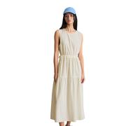 Midikleid MARC O'POLO DENIM "aus leichter Bio-Baumwolle", Damen, Gr. L, Normalgrößen, silky weiß, Obermaterial: 100% Baumwolle, unifarben, regular fit normal, Kleider Midikleid (25528560-L) silky weiß
