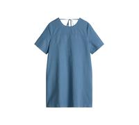 Midikleid MARC O'POLO DENIM "aus Leinen-Baumwolle-Mix", Damen, Gr. M, Normalgrößen, blau (endless sea), Obermaterial: 56% Leinen, 44% Baumwolle, unifarben, relaxed fit kurz, normaler Saum, Kleider Mid