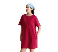 Midikleid MARC O'POLO DENIM "aus Leinen-Baumwolle-Mix", Damen, Gr. XL, Normalgrößen, rot (vivid cherry), Obermaterial: 56% Leinen, 44% Baumwolle, unifarben, relaxed fit kurz, normaler Saum, Kleider Mi