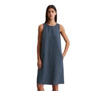 Midikleid MARC O'POLO "in A-Linie geschnitten", Damen, Gr. 34, Normalgrößen, blau (m886), Obermaterial: 100% Leinen; Futter: 100% Baumwolle, unifarben, figurbetont kurz, Kleider Midikleid (60375037-34