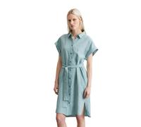 Midikleid MARC O'POLO "mit Bindegürtel", Damen, Gr. 40, Normalgrößen, m408, Obermaterial: 100% Leinen; Futter: 100% Baumwolle, unifarben, relaxed fit knielang, Manschette, Kleider Midikleid (19537824-