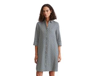 Midikleid MARC O'POLO "mit Print-Muster", Damen, Gr. 36, Normalgrößen, mf50, Obermaterial: 100% Leinen, bedruckt, relaxed fit knielang, Manschette, Kleider Midikleid (66999709-36) mf50