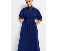 Midikleid mit Hemdkragen 42 midnight blue