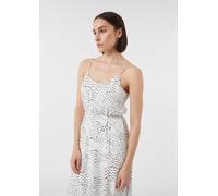 Midikleid mit längenverstellbaren Spaghettiträgern weiß 38